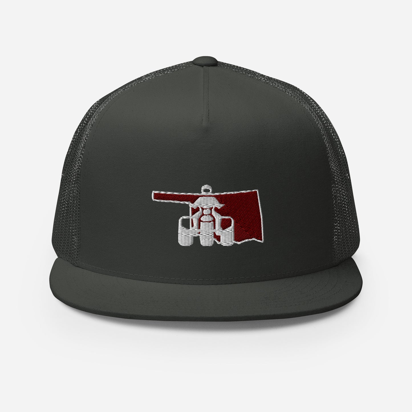 Oklahoma Threewheeler Flat Bill Trucker Cap