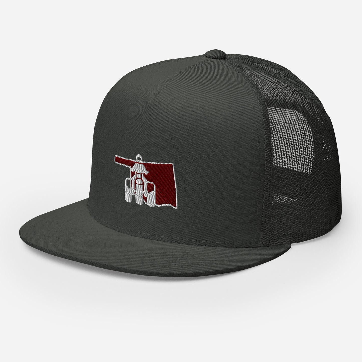 Oklahoma Threewheeler Flat Bill Trucker Cap