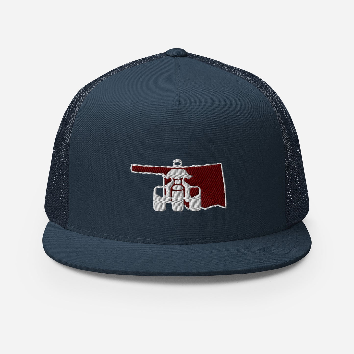 Oklahoma Threewheeler Flat Bill Trucker Cap