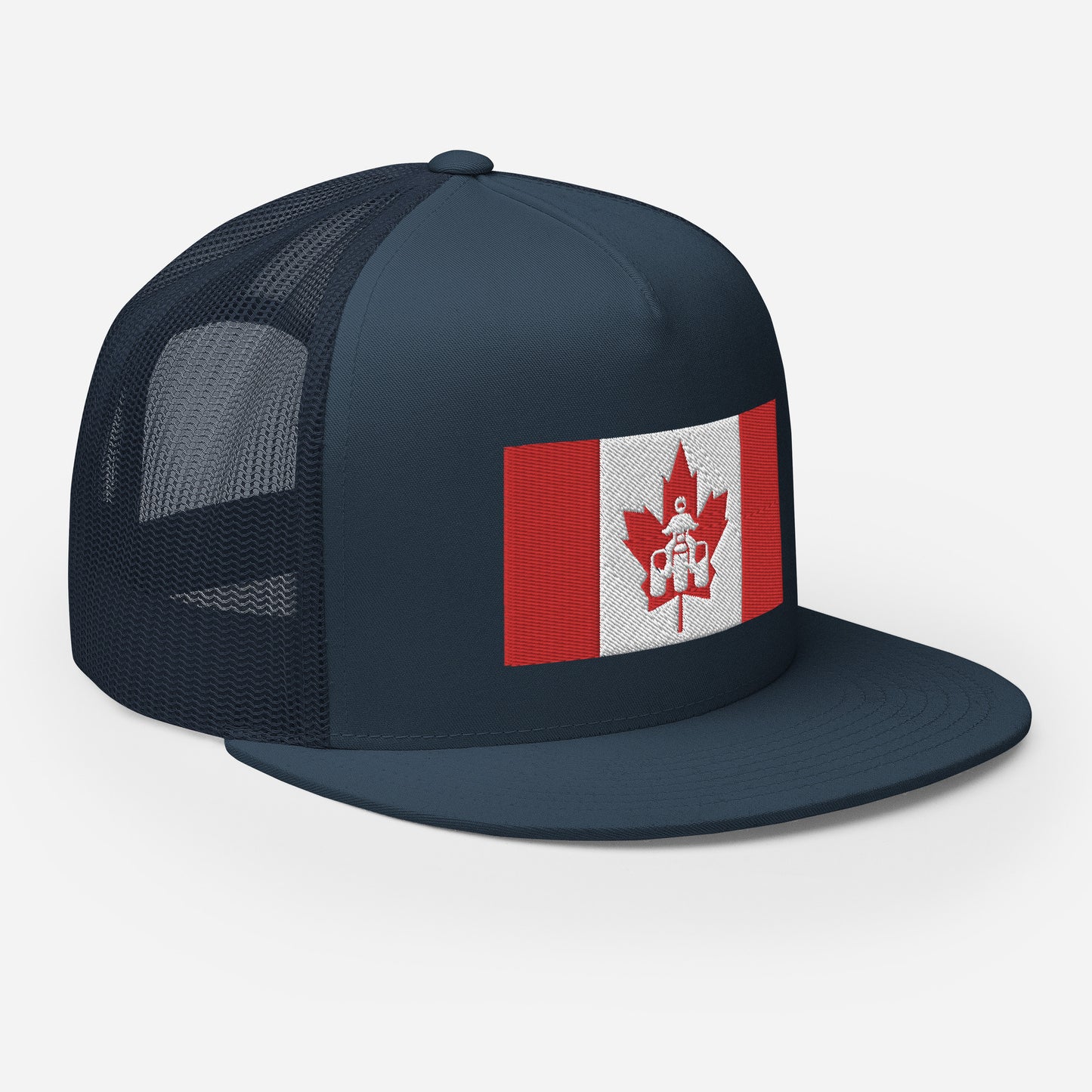 Canadian Threewheeler Flat Bill Trucker Cap