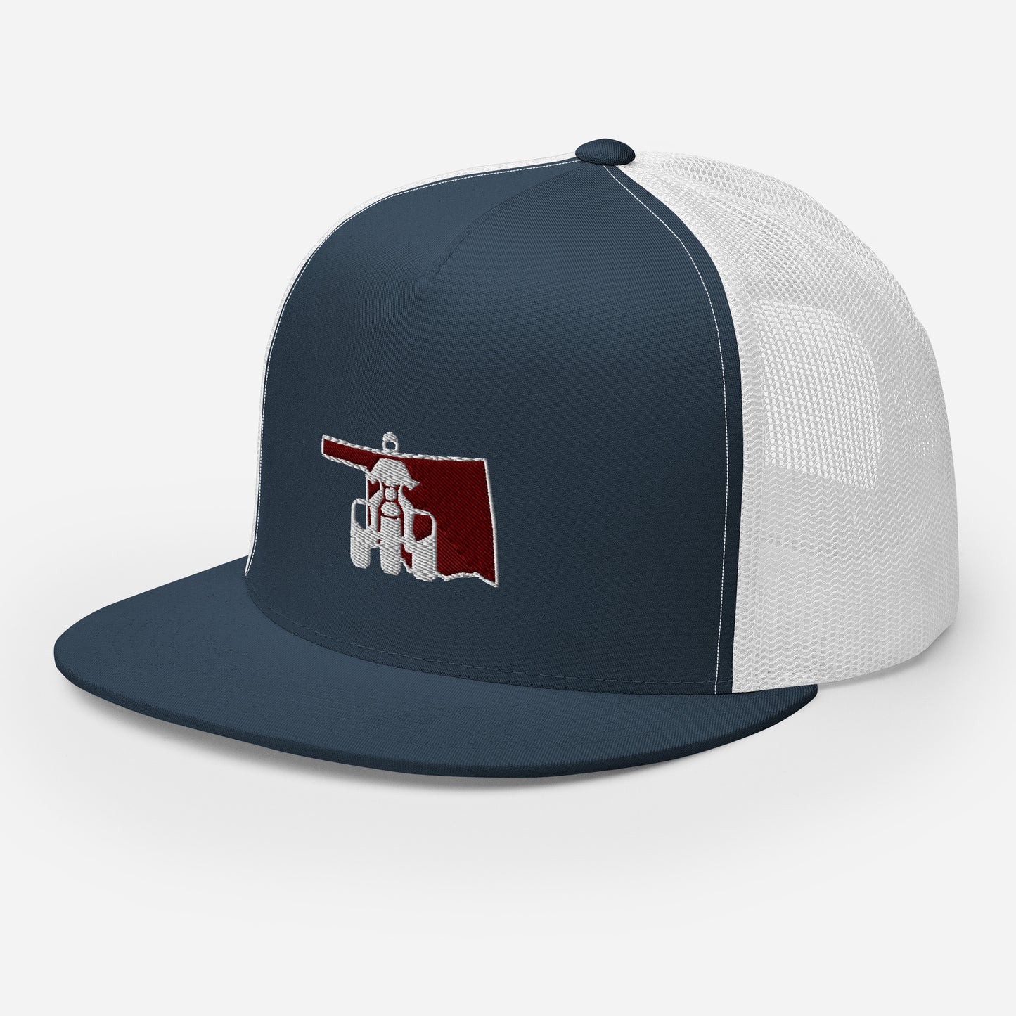 Oklahoma Threewheeler Flat Bill Trucker Cap