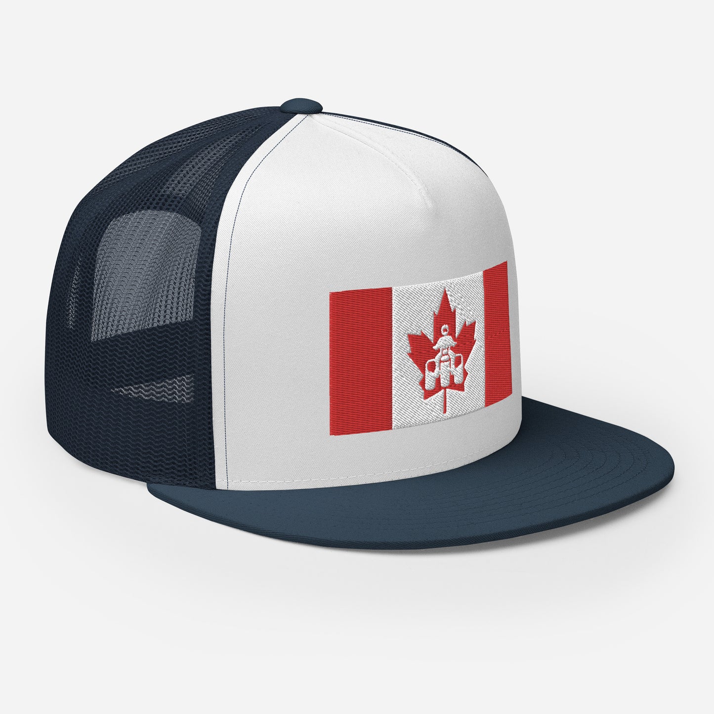 Canadian Threewheeler Flat Bill Trucker Cap