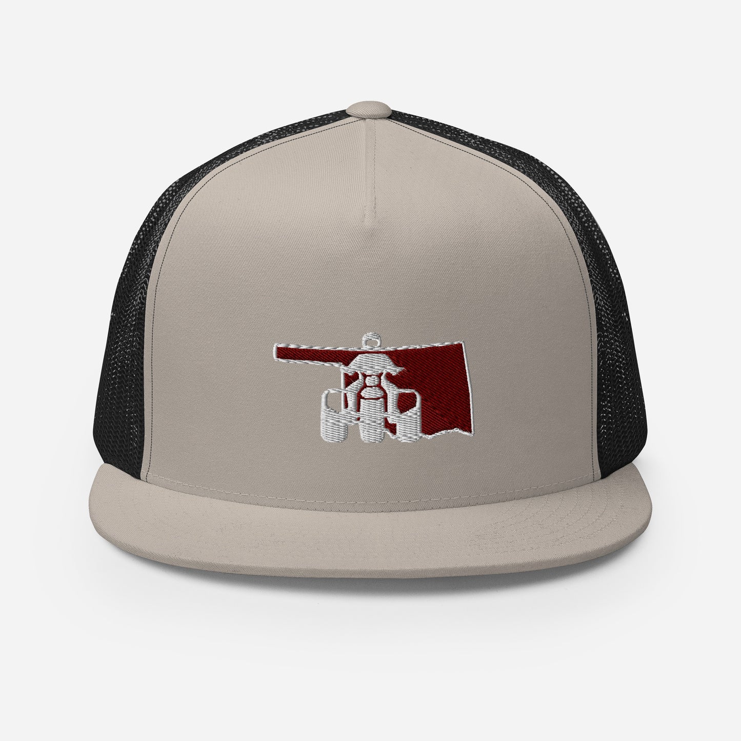 Oklahoma Threewheeler Flat Bill Trucker Cap