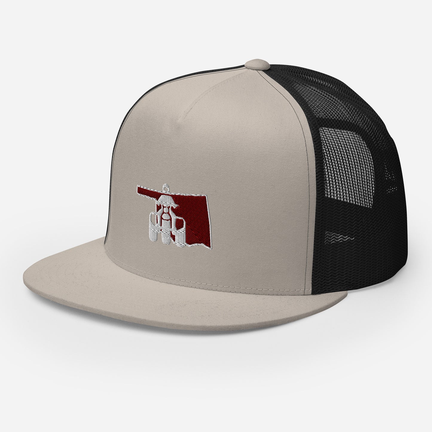 Oklahoma Threewheeler Flat Bill Trucker Cap