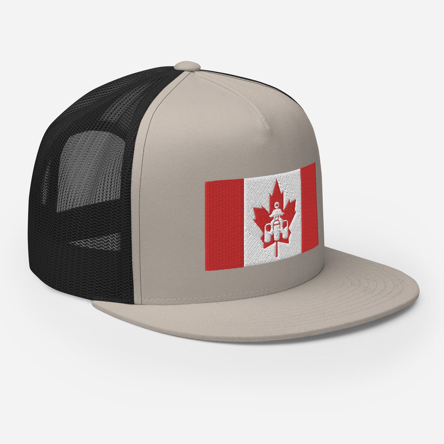 Canadian Threewheeler Flat Bill Trucker Cap