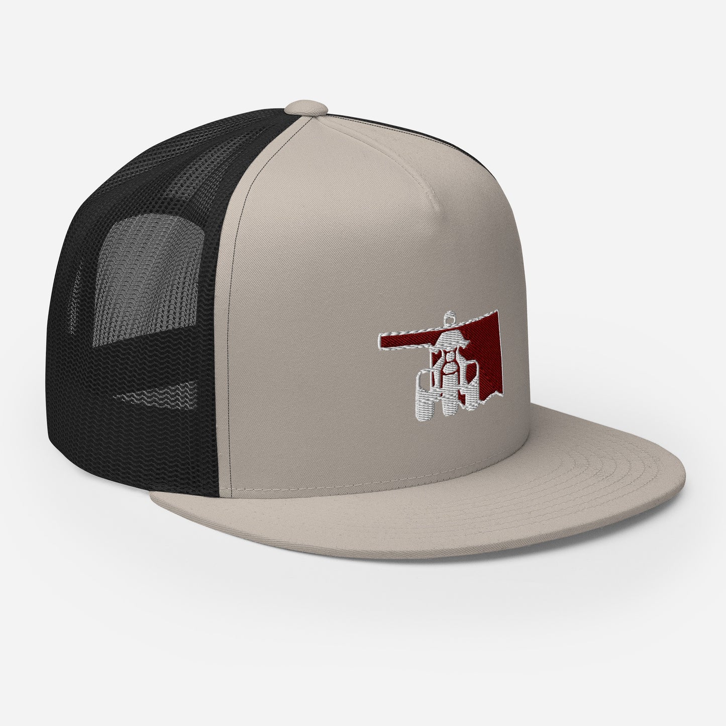 Oklahoma Threewheeler Flat Bill Trucker Cap