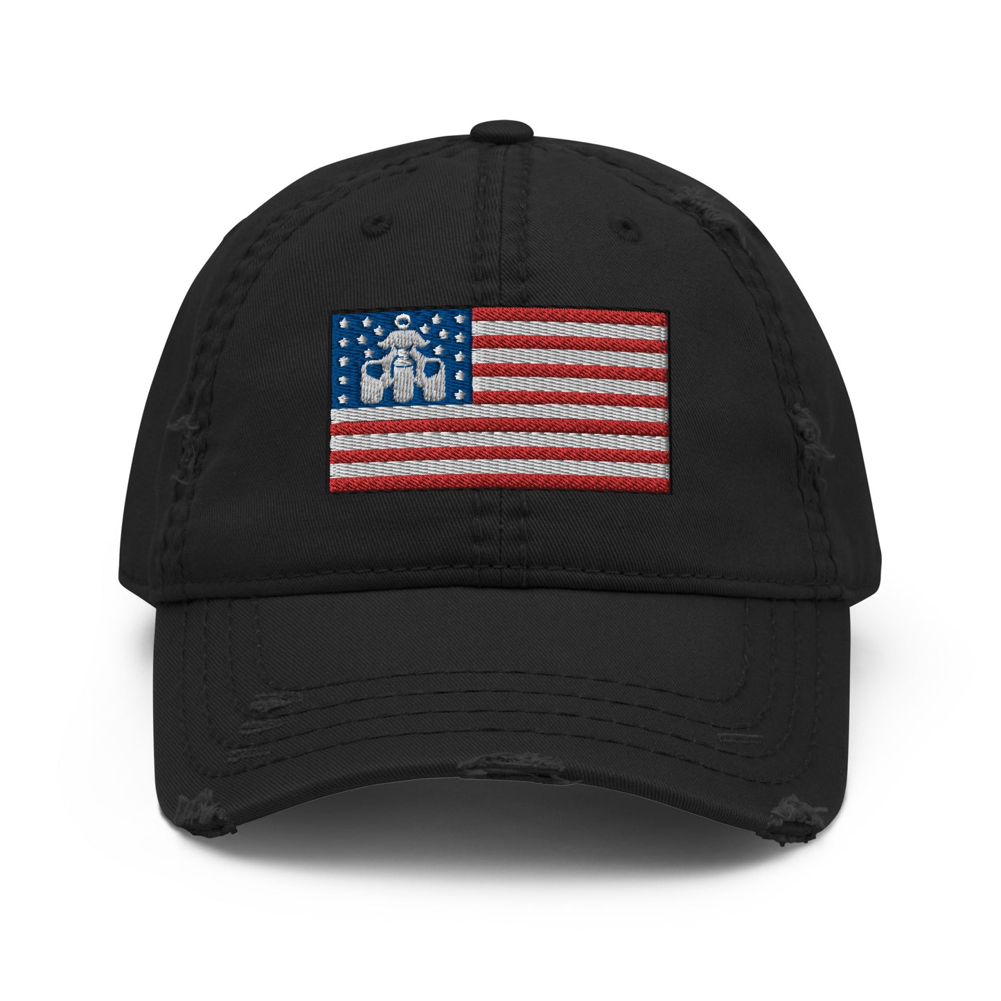 Threewheeler Flag Distressed Dad Hat