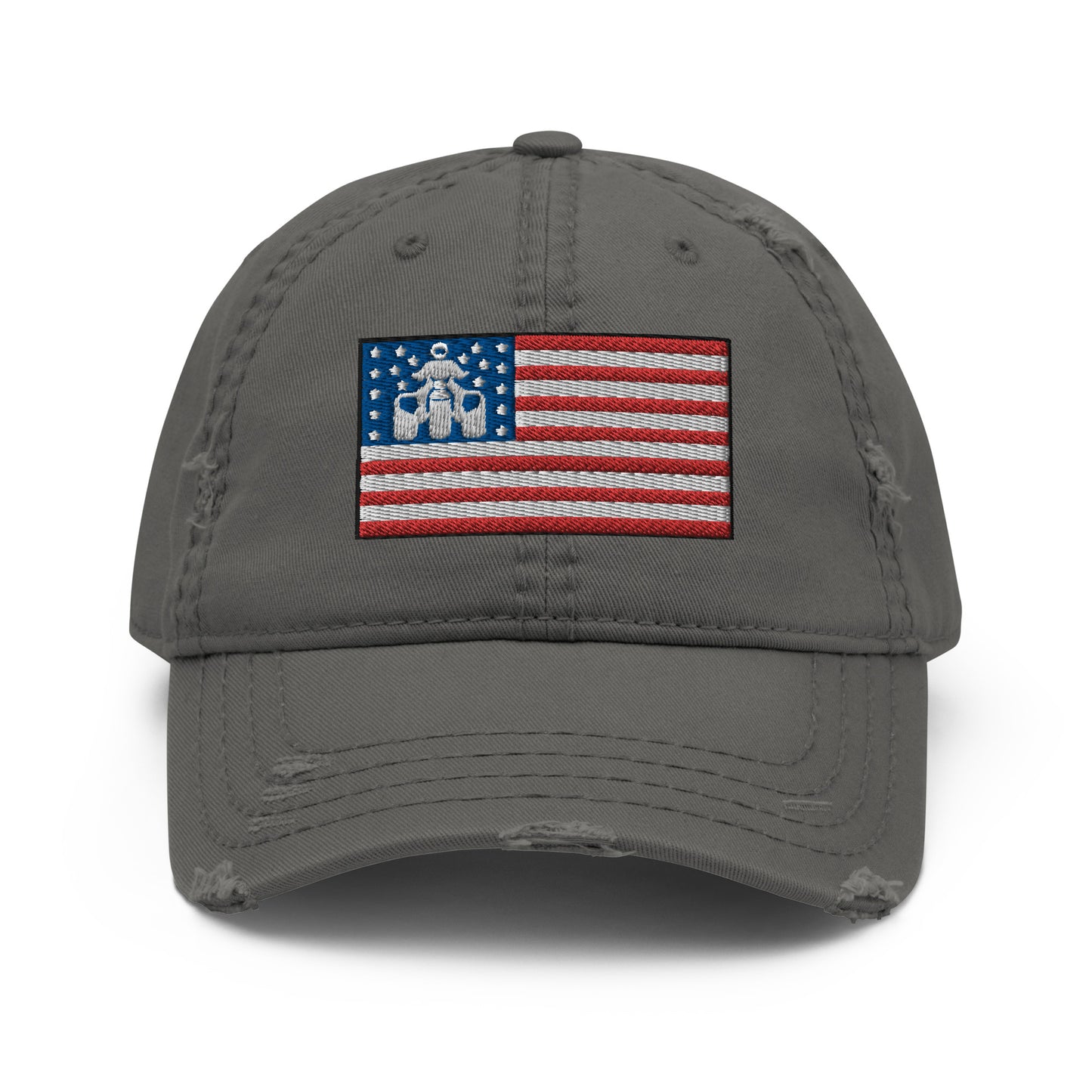 Threewheeler Flag Distressed Dad Hat