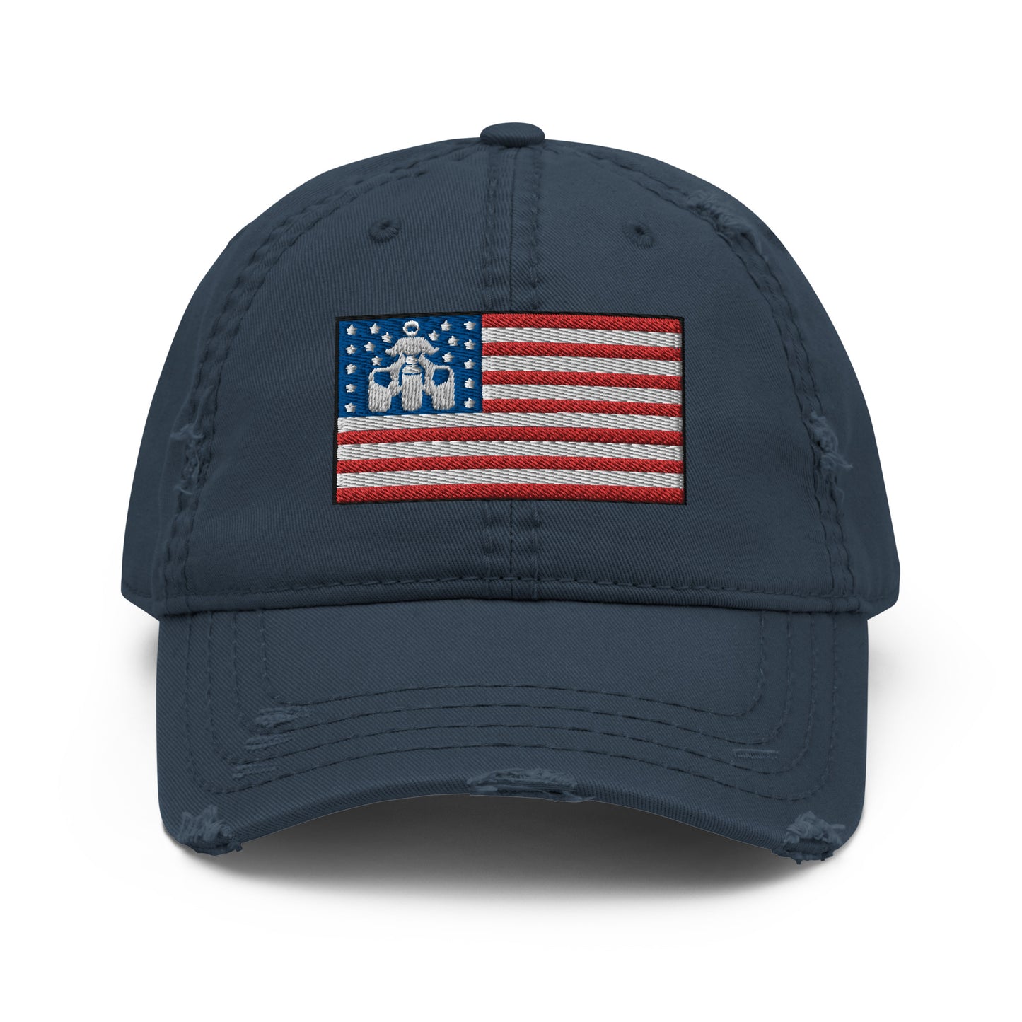 Threewheeler Flag Distressed Dad Hat