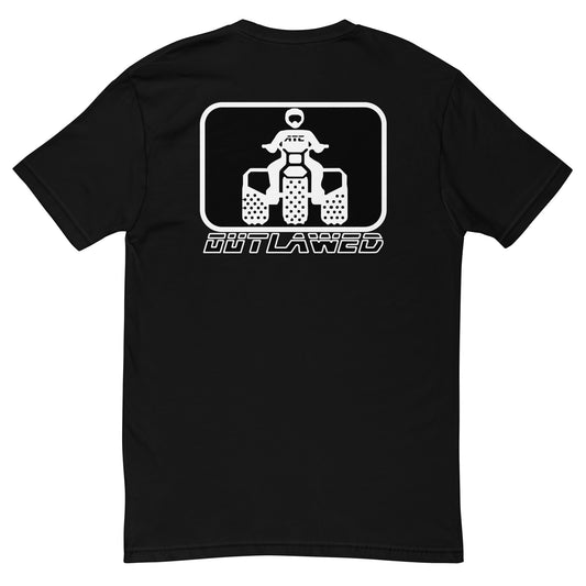 ATC Three Wheeler White and black Short Sleeve T-shirt