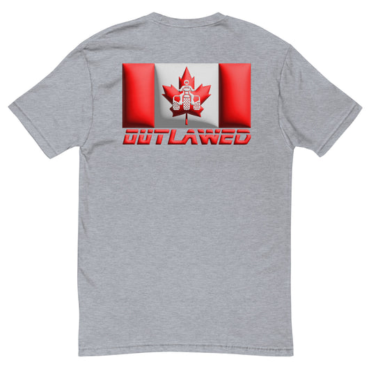 Canadian Threewheeler Flag Short Sleeve T-shirt