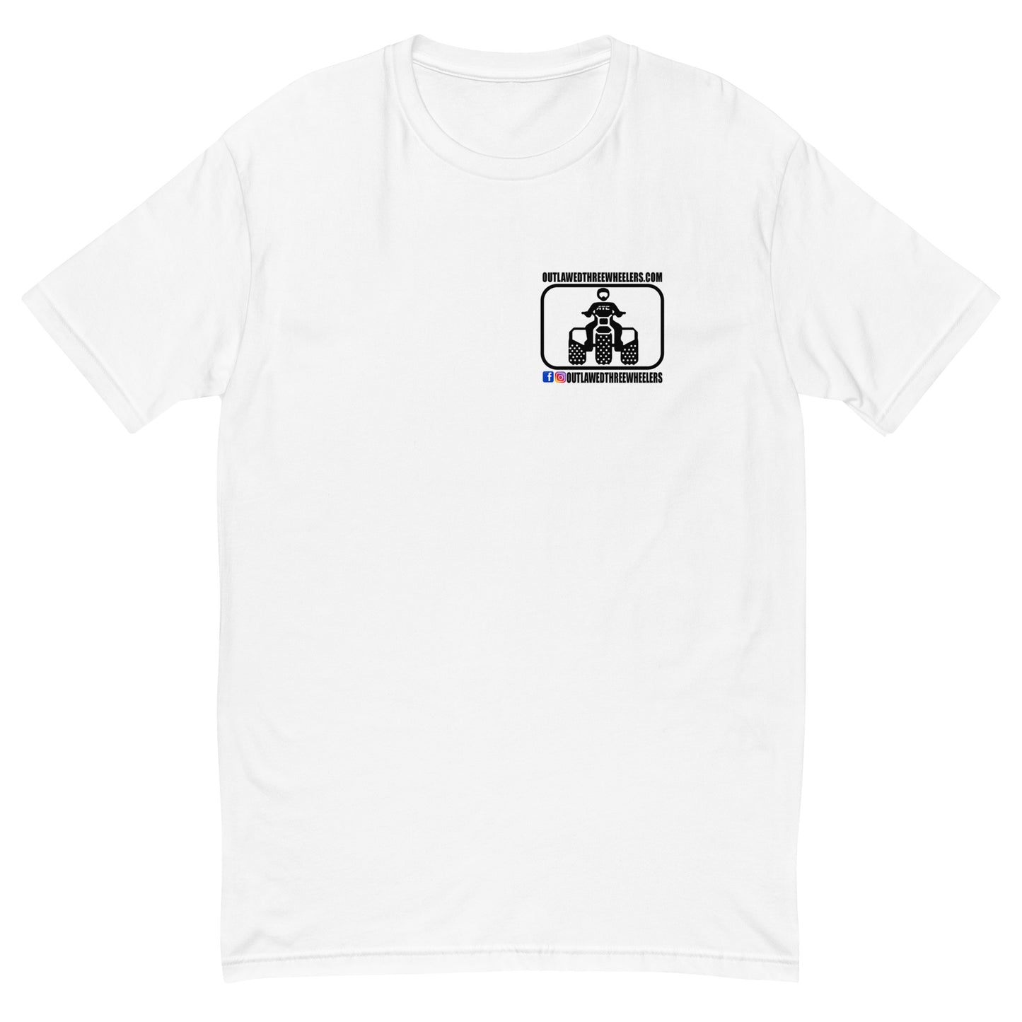 Black and White Threewheeler Short Sleeve T-shirt