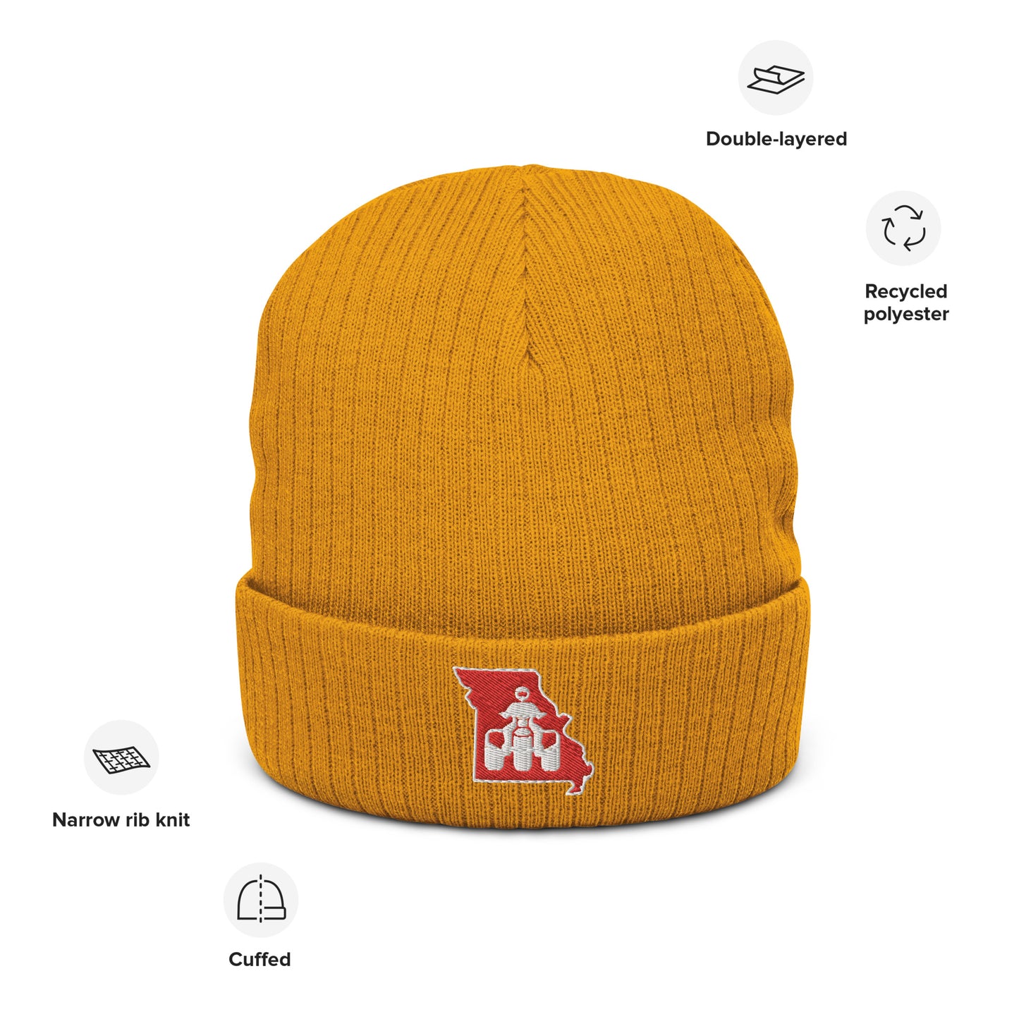 Missouri Threewheeler Ribbed knit beanie