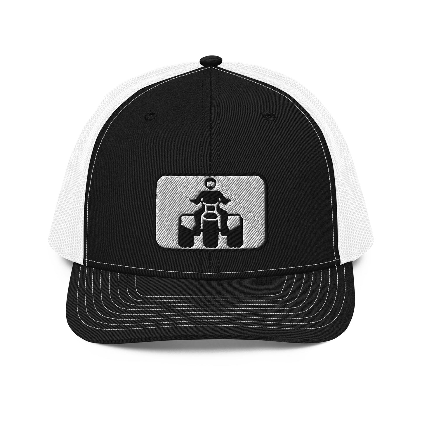 Black and White Threewheeler Richardson 112 Trucker Cap