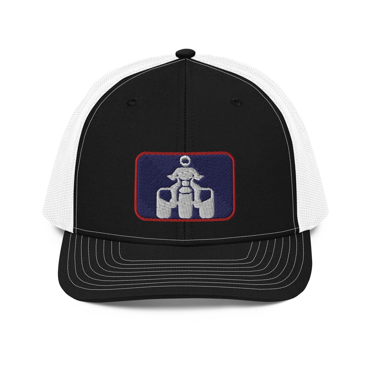 White, Navy and Red Richardson 112 Trucker Cap