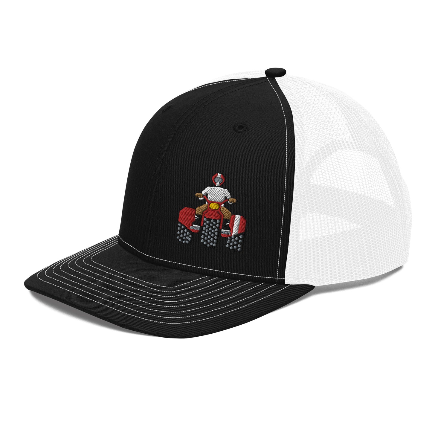 Red Retro Threewheeler Richardson 112 Trucker hat