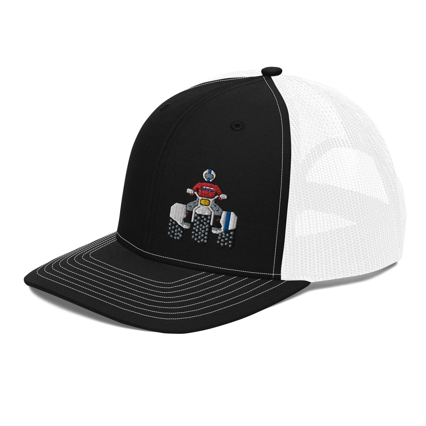 White Retro Threewheeler Richardson 112 Trucker Cap