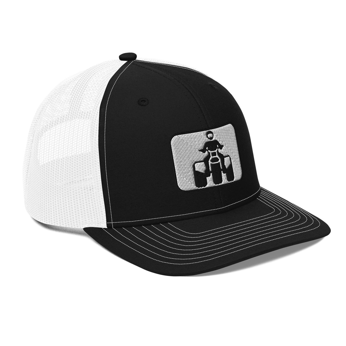 Black and White Threewheeler Richardson 112 Trucker Cap