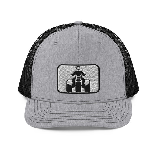 ATC Black and White Three Wheeler Richardson 112 Trucker Cap