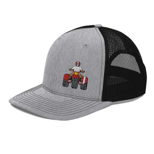 Red Retro Threewheeler Richardson 112 Trucker hat