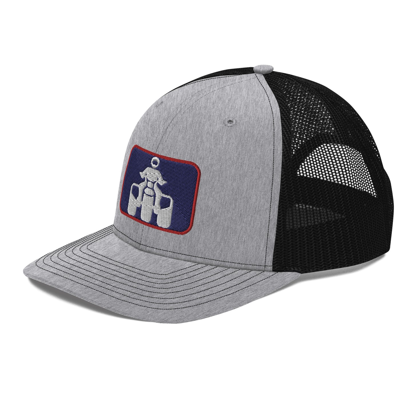 White, Navy and Red Richardson 112 Trucker Cap